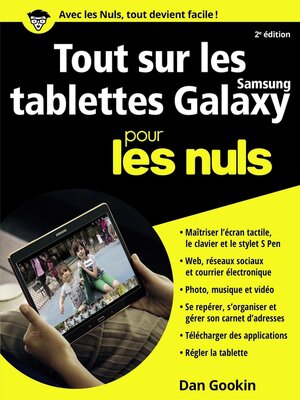 cover image of Tout sur les tablettes Samsung Galaxy pour les Nuls